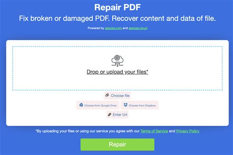 Repair PDF Files Online 